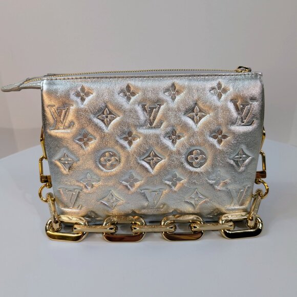 Louis Vuitton Iridescent Sequin and Silver Monogram Empreinte Bag - Picture 9 of 16